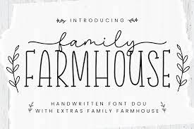 Beispiel einer Farmhouse-Schriftart